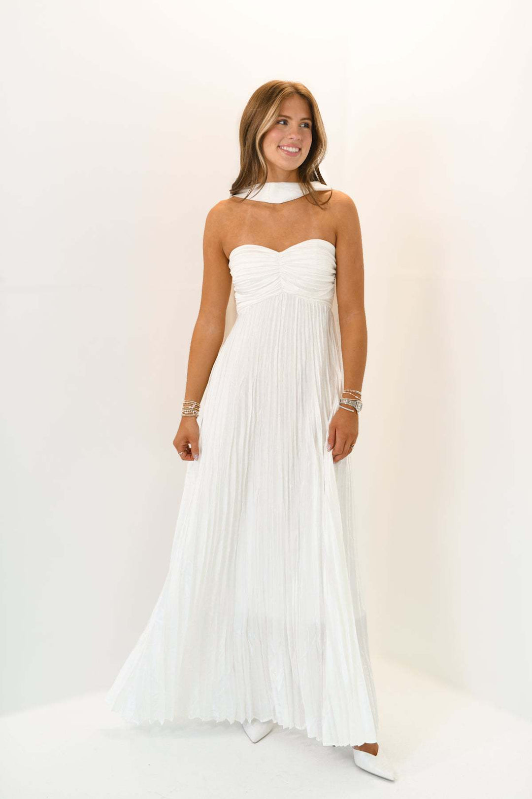Damer elegante Maxi-nederdele med plisseringer Skovae