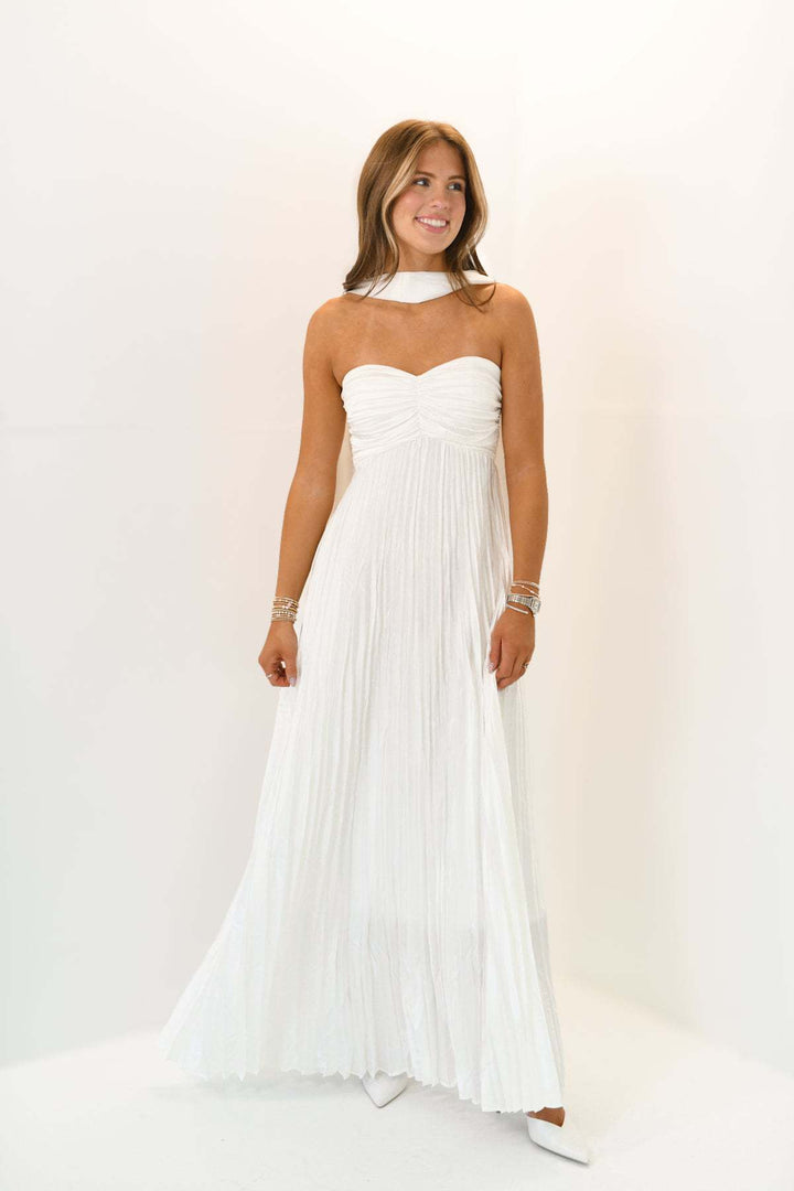 Damer elegante Maxi-nederdele med plisseringer Skovae