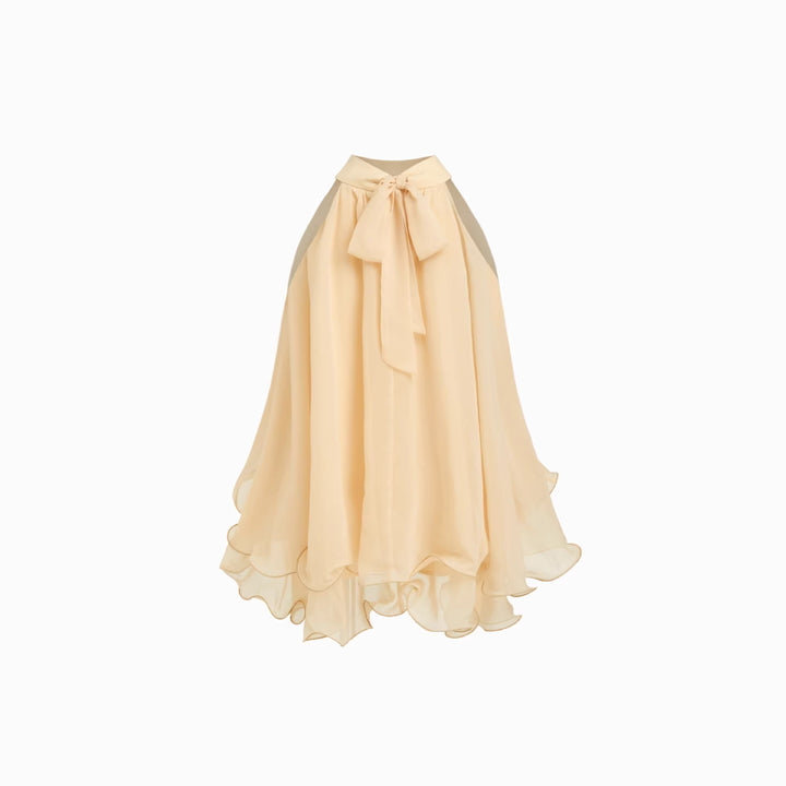 Damer Svingende Chiffon Nederdel med Sløjfelukning Skovae