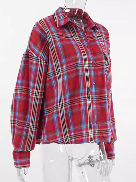 Dame Ternet bluse med afslappet snit og praktiske lommer Stilla