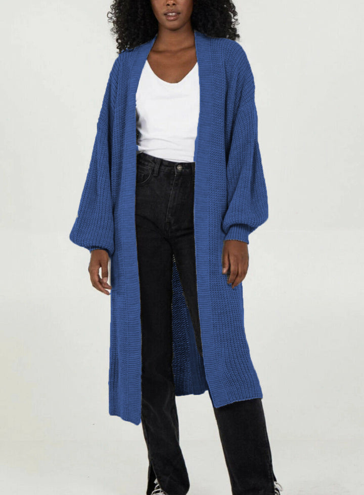 Kvinders strikket frakke i afslappet oversized design Stilla