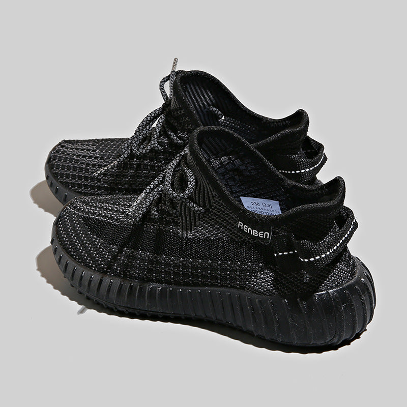Dame Åndbare Fritids-sneakers med fleksibel sål og moderigtigt strikdesign Stilla