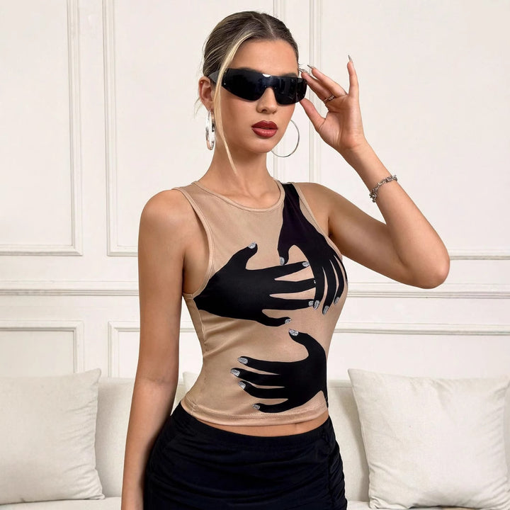 Dame ærmeløs Grafik-Tanktop Stilla