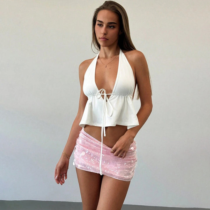 Dame trendy og flydende bikini-top Skovae