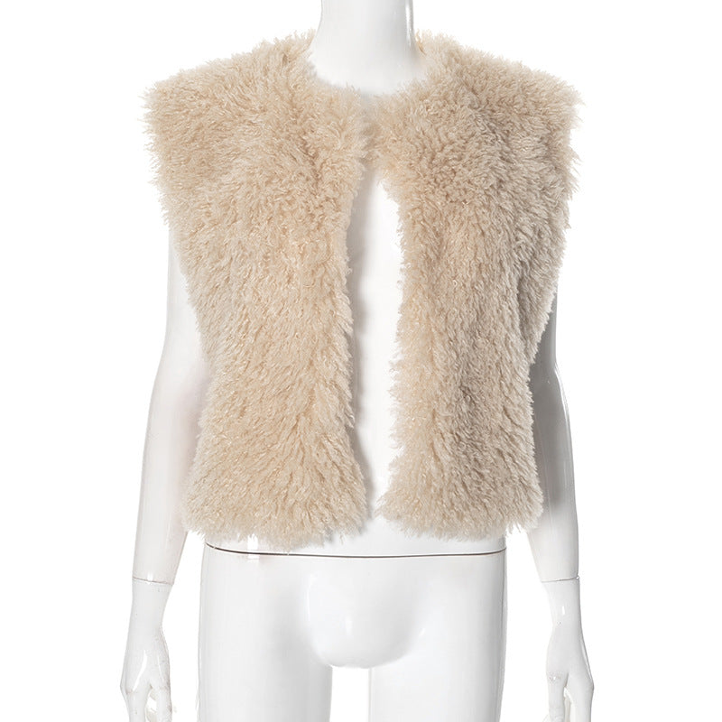 Femme Luksuriøs Sherpa Vest Stilla