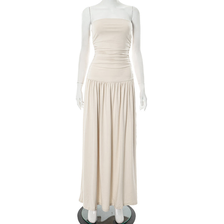 Femme Elegante Raffineret Maxi Kjole Stilla