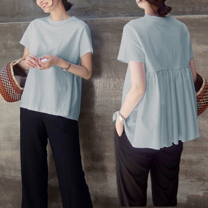 Damer Fritid Peplum T-shirt Stilla