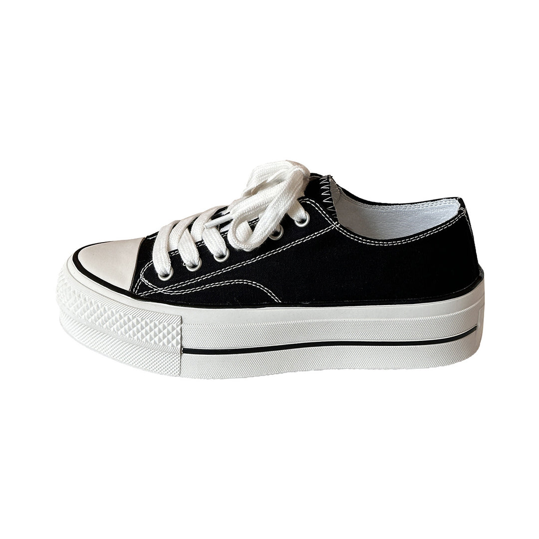 Femme Fritid Snøre-platform-sneakers Stilla