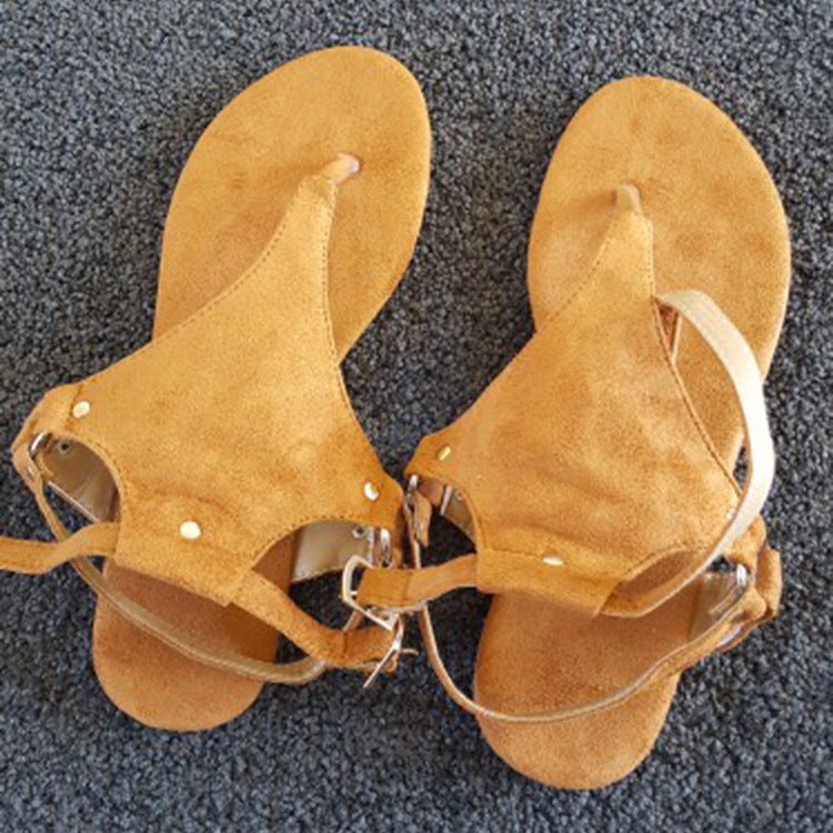 Dame Zehentrenner-sandaler med elegante smykker og fleksibelt justerbare stropper Stilla