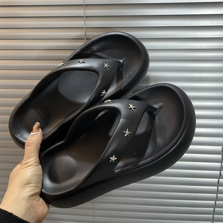 Dame Komfortable Mode Sandaler med elegant Stjerne Smykke Stilla