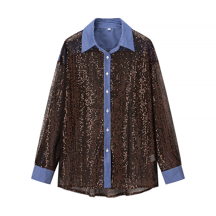 Dames Glamorous Pyjamasæt med Pailletter Stilla