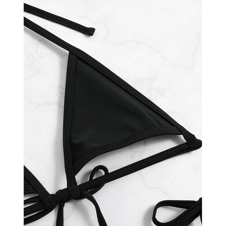 Dame Cut-Out Bikini med snøre detaljer Skovae