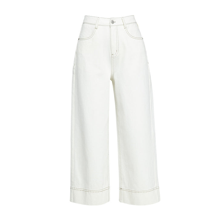 Dame brede jeans i moderne snit Stilla