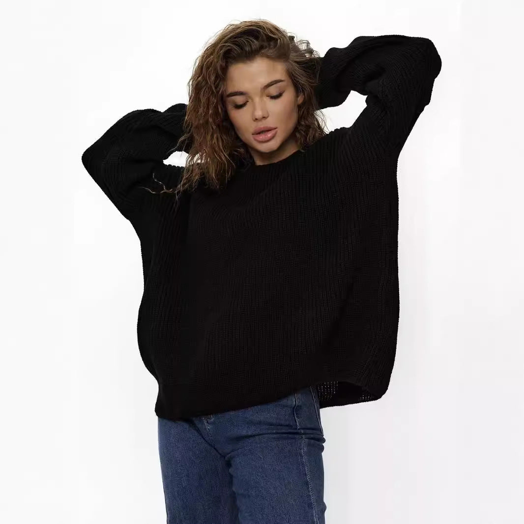 Dame Grovstrik Pullover Stilla