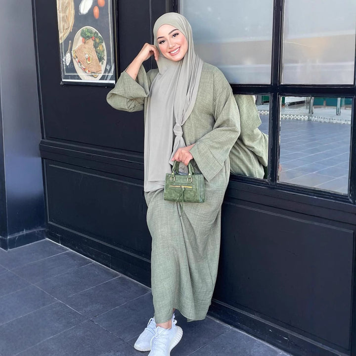 Dame Mode Kaftan med Bred Skæring Stilla