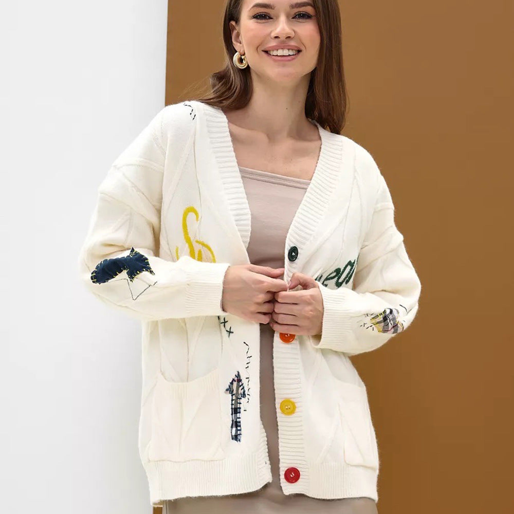 Femme Artistic Overdimensioneret Strikcardigan Stilla