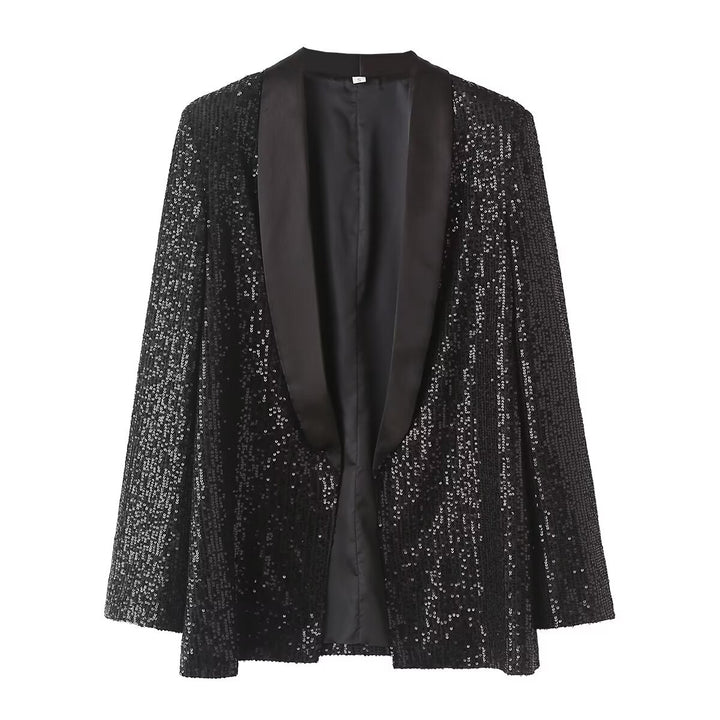 Dame elegant palietter Blazer Stilla