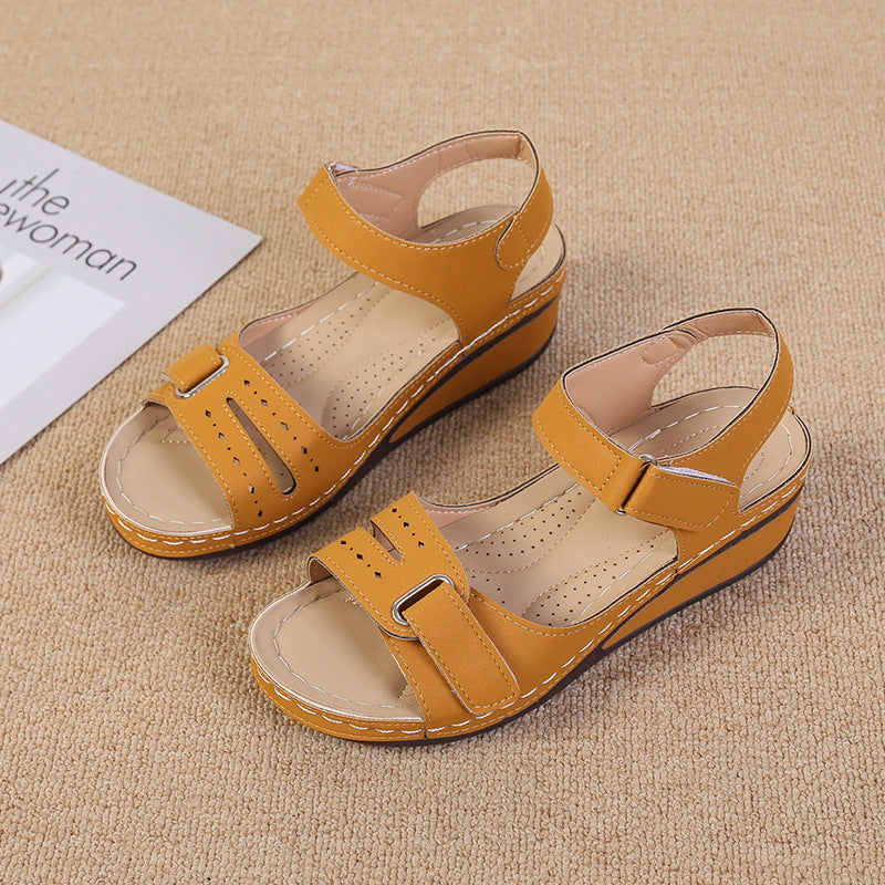 Dame Wedge-sandaler med anatomisk fodseng og justerbare remme Stilla