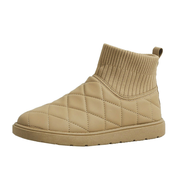 Dame step stiefeletter med elastisk bund og skridsikkert sål Stilla