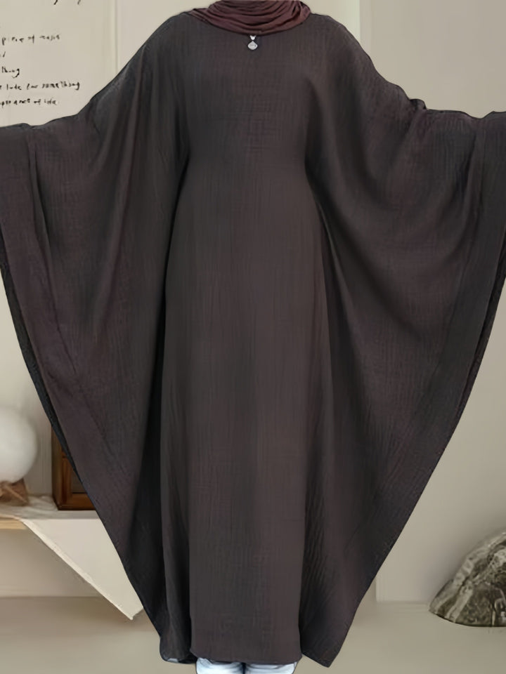 Dame Kaftan Kjole med bred pasform og elegante vingeærmer Stilla
