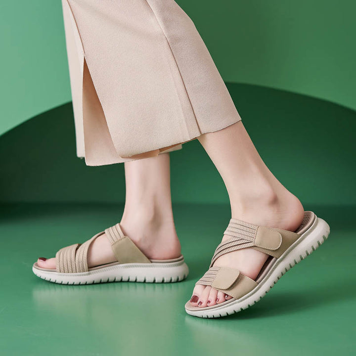 Dame Sporty Wellness-sandaler med fleksible stropper og støddæmpende sål Stilla