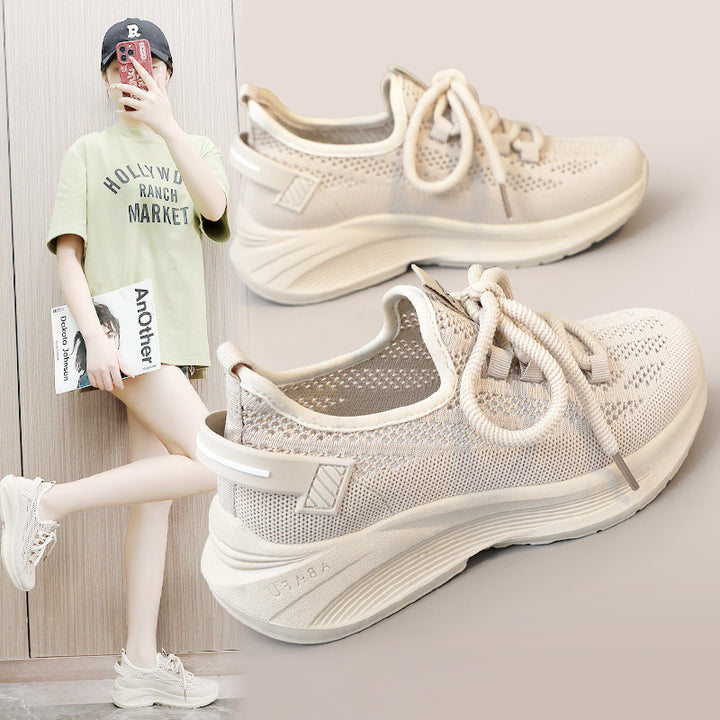 Dame Sneakers med åndbart overmateriale og ledningspolstring Stilla