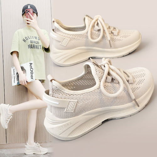 Dame Sneakers med åndbart overmateriale og ledningspolstring Stilla