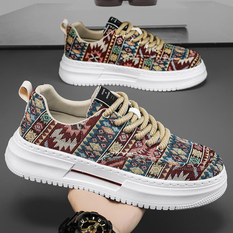 Femme Etnisk Mønstret Lækre Sneakers Stilla