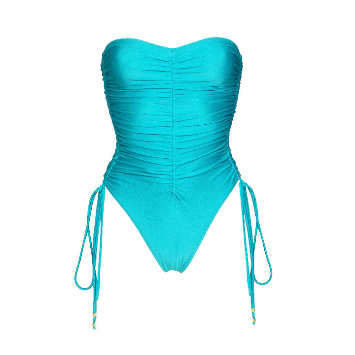 Dame Én-delt Bikini med elegante ruchinger og aftagelige stropper Stilla