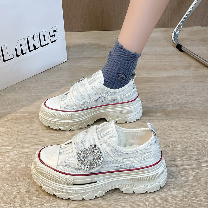 Dame Sneakers med trendy design og glitrende detalje Stilla