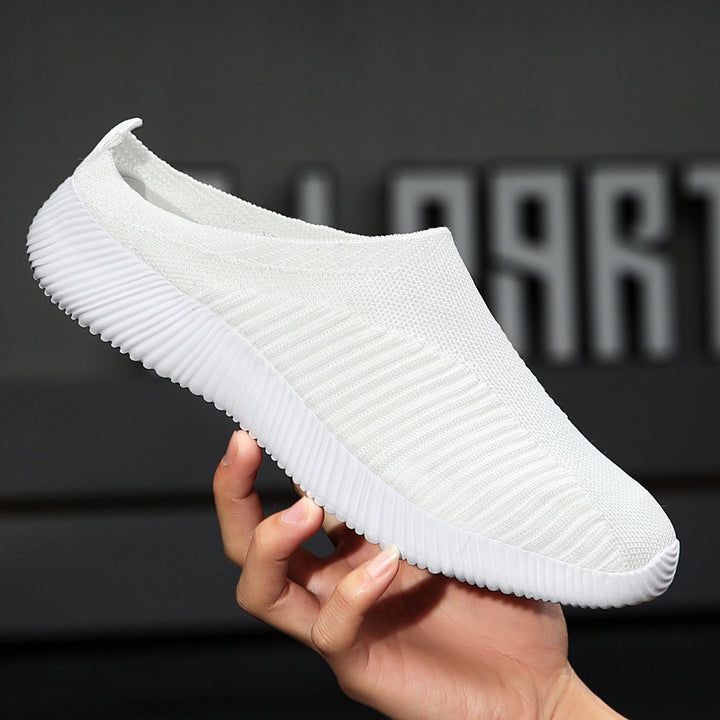 Dame nan ultralet Slip-On fritidssko med sømløs netstrik, ergonomisk hælflap og fleksibel bølge sål Skovae
