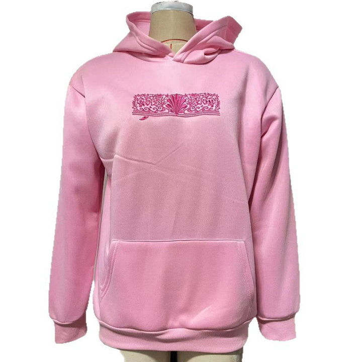 Kvindernes oversized hoodie med kreative grafik og komfortabel pasform Skovae