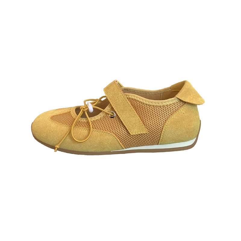 Femme Stilfulde Mesh Ballerinas Stilla