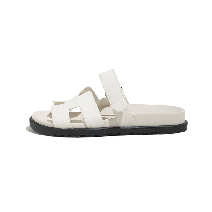 Dame Designer Pantoletter med moderne kryds-design Stilla