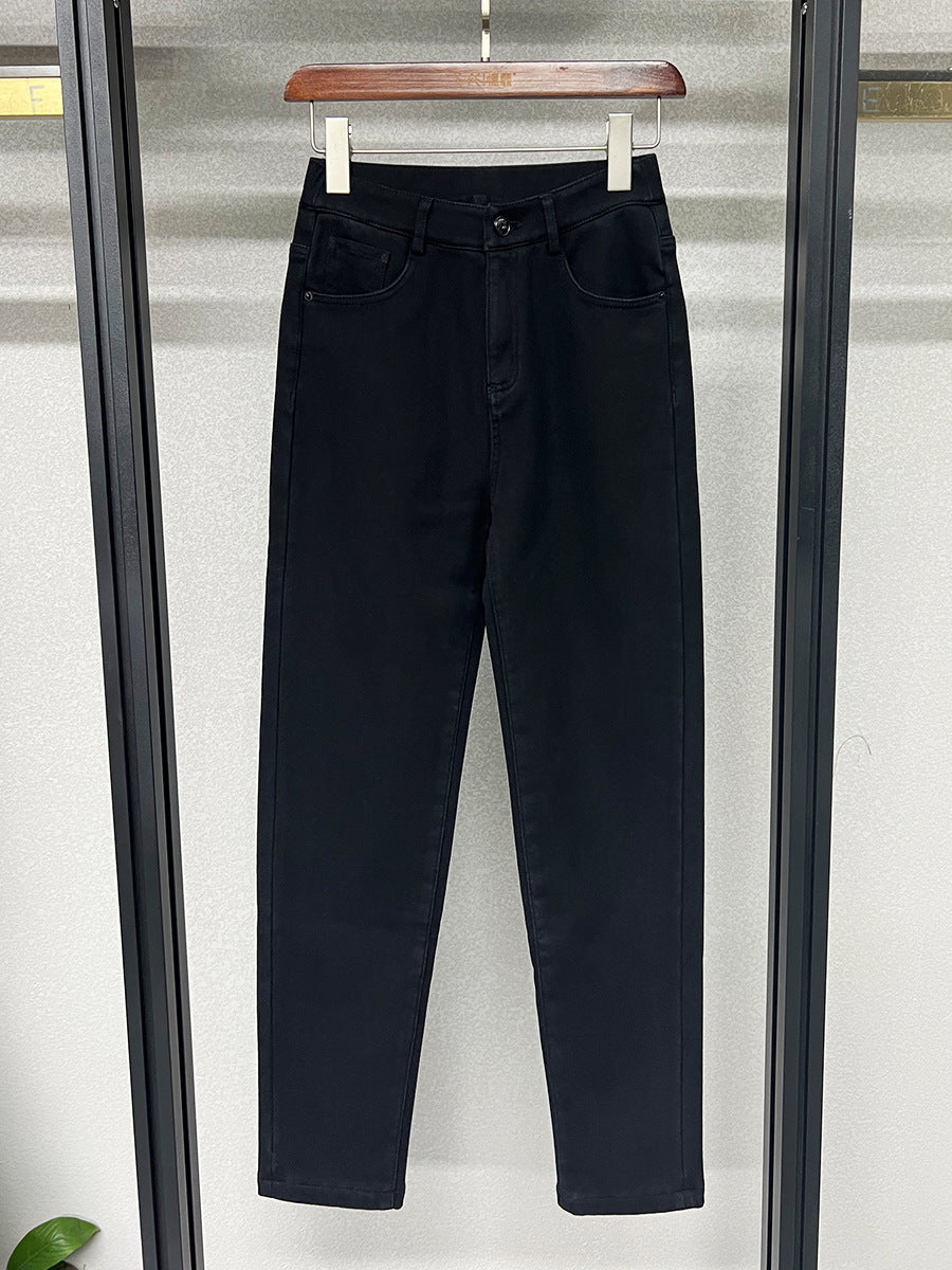 Damer Slim-Fit Jeans med høj talje og elastisk materiale Stilla