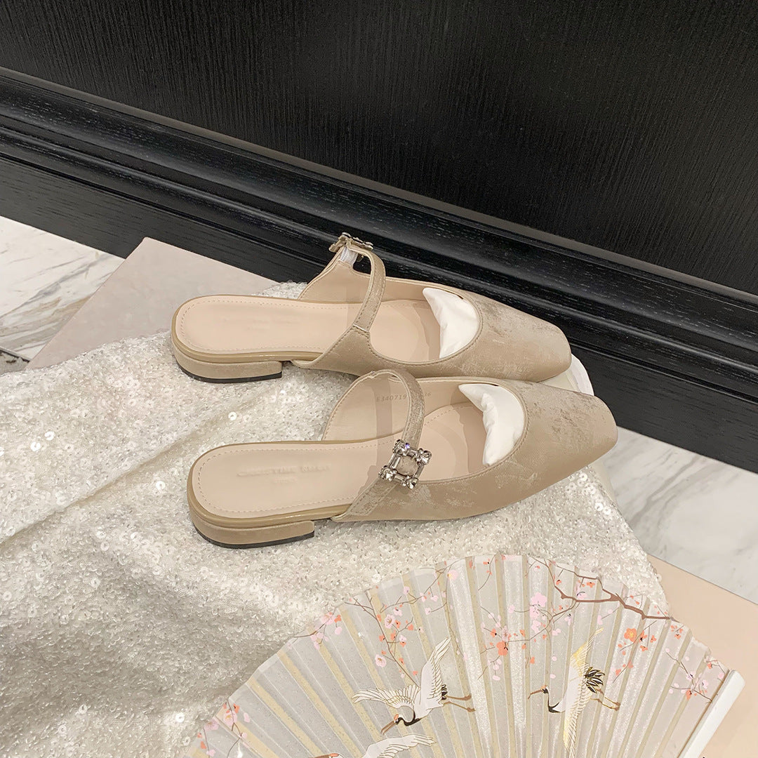 Dame Elegante Slipper med dekorativt spænde-detalje Stilla