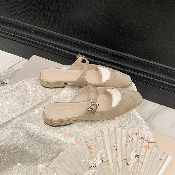 Dame Elegante Slipper med dekorativt spænde-detalje Stilla