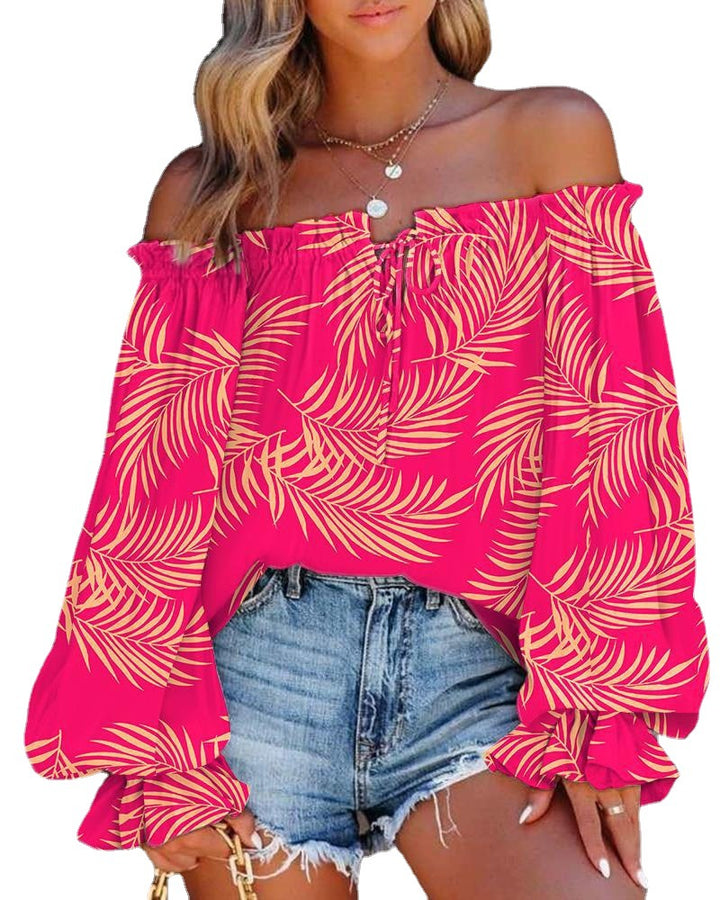 Dame Off-Shoulder Batik Bluse Stilla