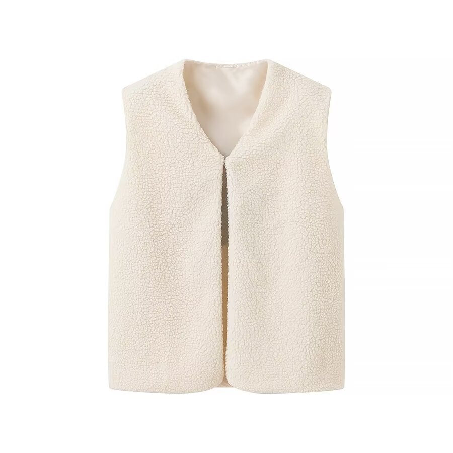 Dame fuzzy vest med materiale af høj kvalitet og elegant snit Stilla