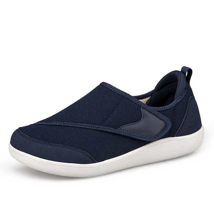 Dame nan en-håndsjustérbar slip-on-halbsko med velcro, åndbar mesh og stødabsorberende EVA-sål Skovae