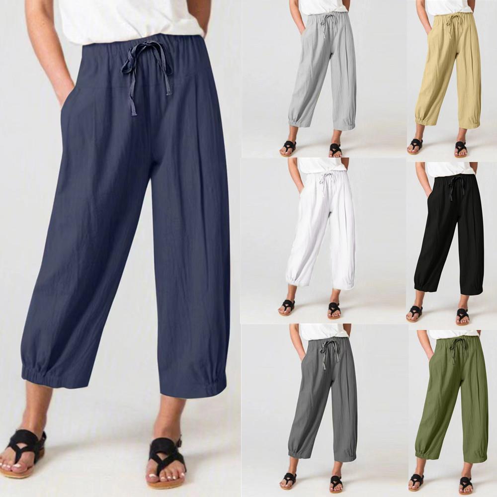 Dame Lettere Culotte-bukser med elastisk talje og praktiske sidelommer Stilla