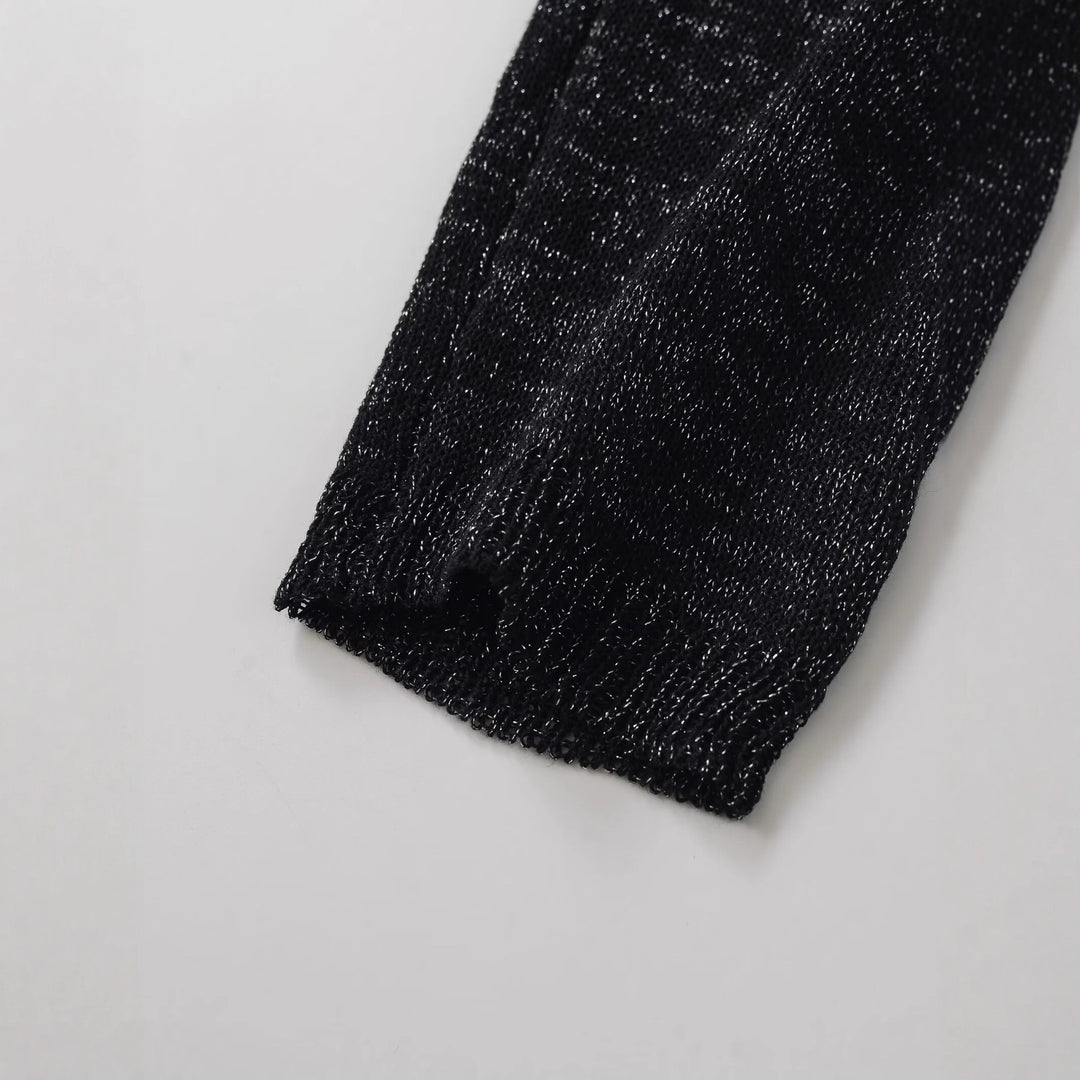Dame strikjakke med elegante knapper Stilla