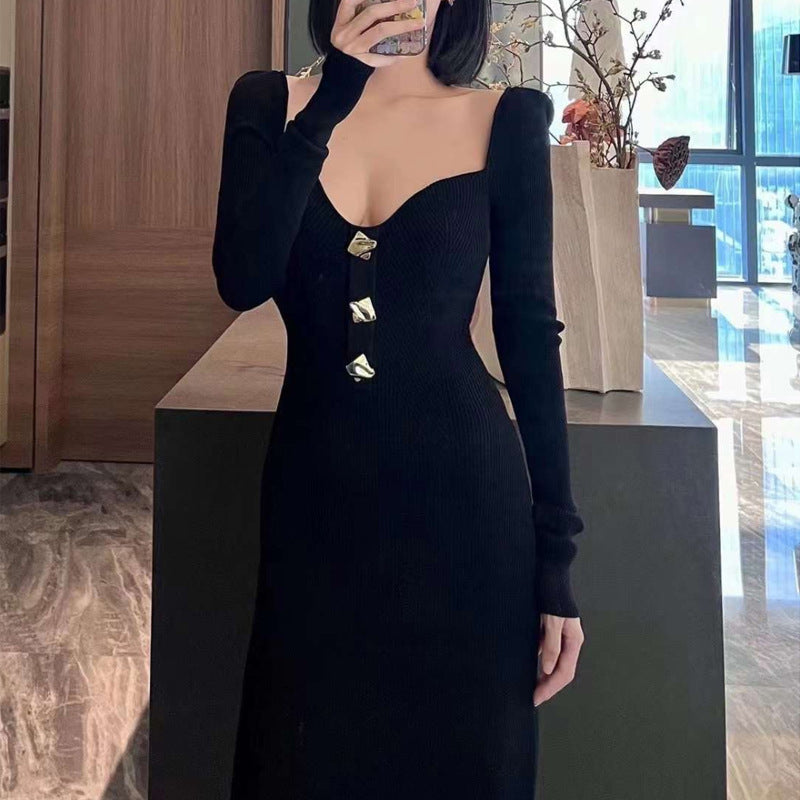 Femme Off-Shoulder Ribkjole Bodycon Stilla
