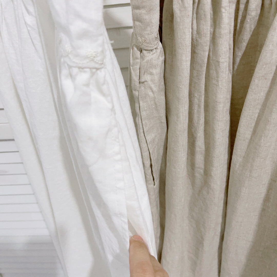Dame Broderet Flydende Bluse med Spidsbesætning Stilla
