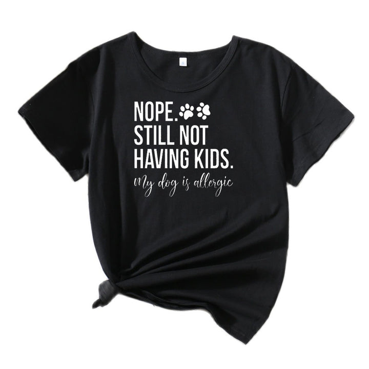 Kvinder Humoristisk Kæledyrelsker Grafik T-Shirt Stilla