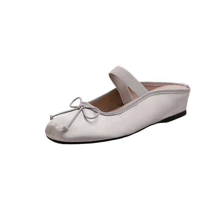 Dame Sling-Ballerinas med elegant sløjfeapplikation og behagelig hælhøjde Stilla