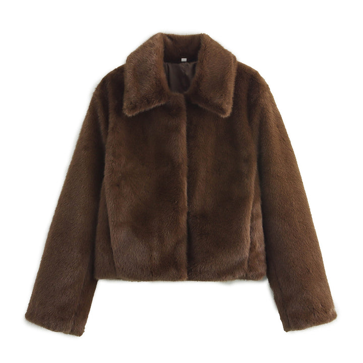 Kvinders Cozy Faux Fur Jakke Stilla