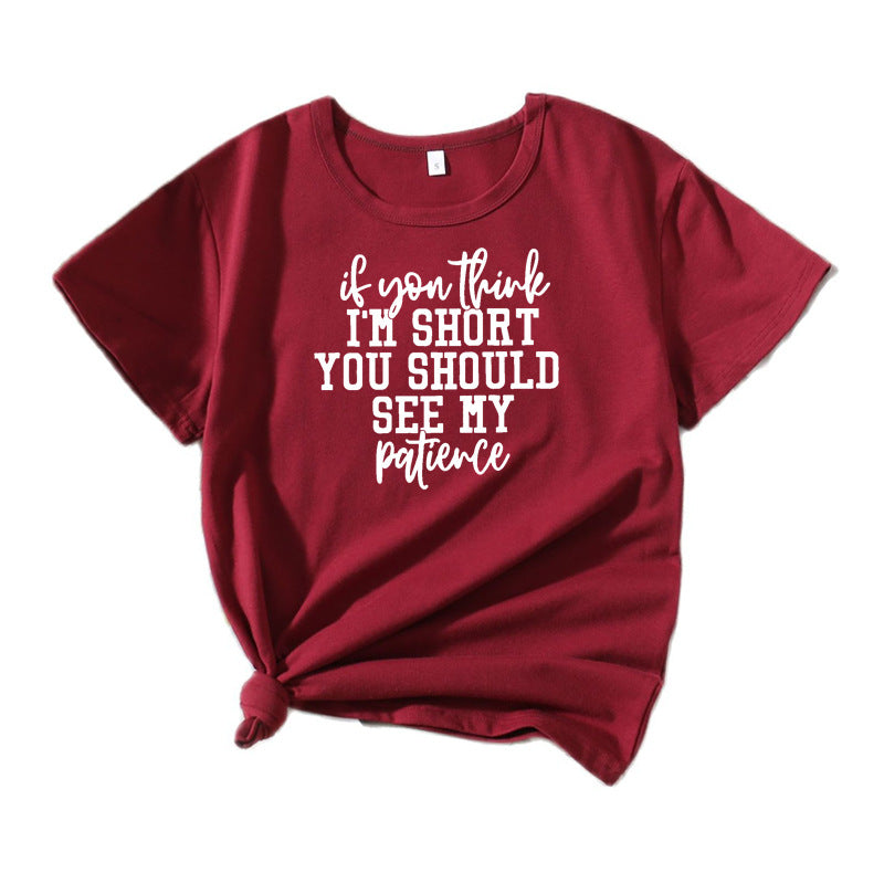 Kvinder Humoristiske Citater Grafik T-Shirt Stilla
