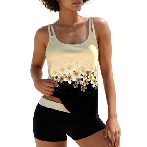 Dame Sport Tanktop med blomsterdesign Stilla