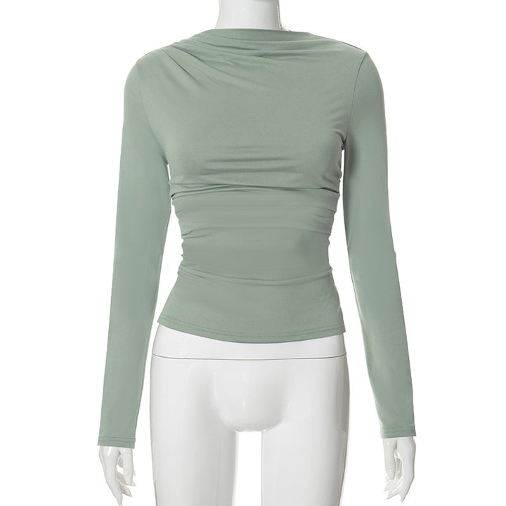 Femme Raffung Langærmet Stretch Top Stilla